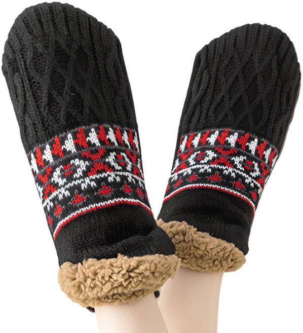 글랜클 구름신 여성 융털 기모 덧신 수면 양말