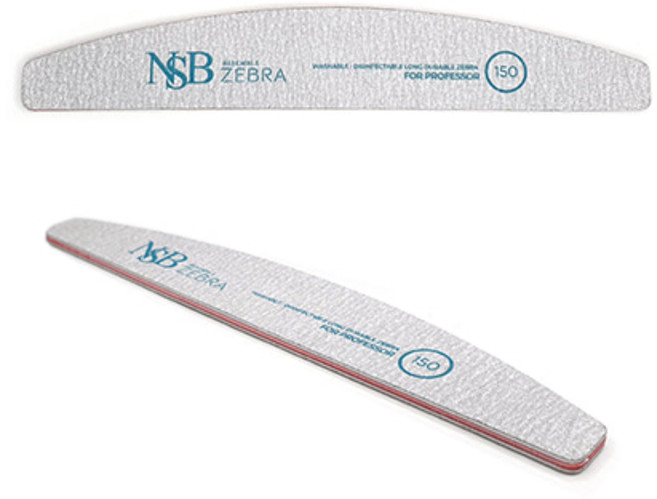 엔썸블 양면 지브라 네일파일, 1개, 150Grit