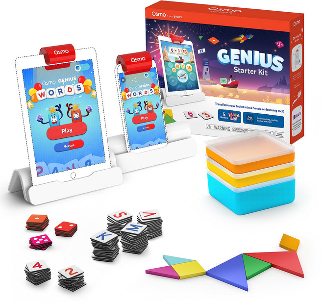 Osmo - Genius Starter Kit for iPad (NEW VERSION) - 나이 6-10 - (Osmo Base 포함) 병행 수입품