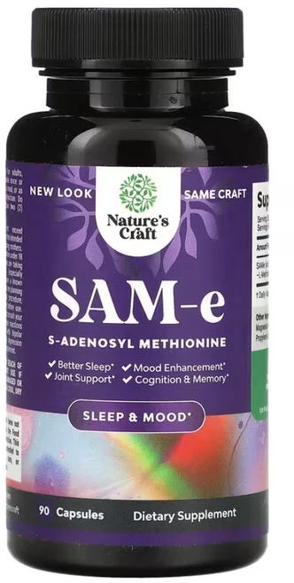 네이처스크래프트 아데노실 메티오닌 SAMe 90캡슐 이황산염, 1개, 90정 - 쿠팡