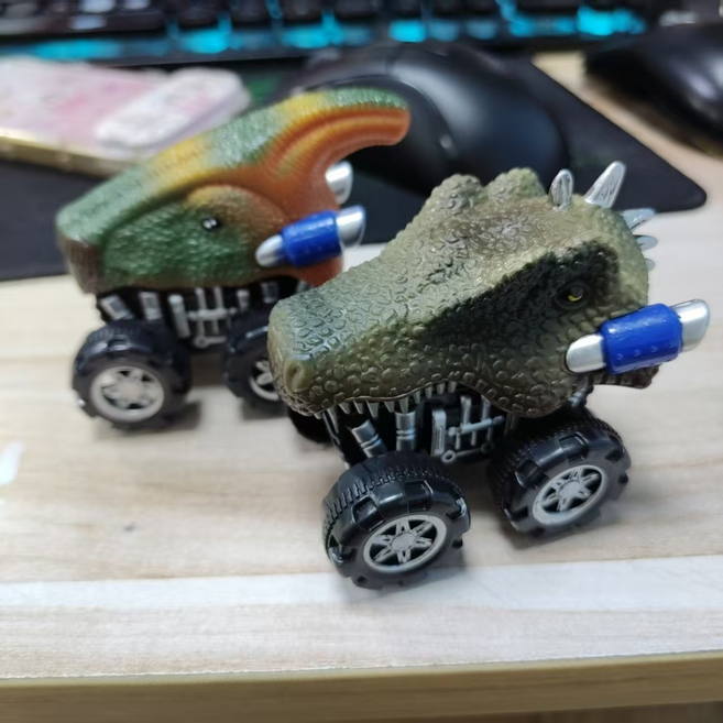 VANLUEE 玩具 車用 多功能, 1個, 回力恐龍車顏色款式隨機:如圖所示 R6689