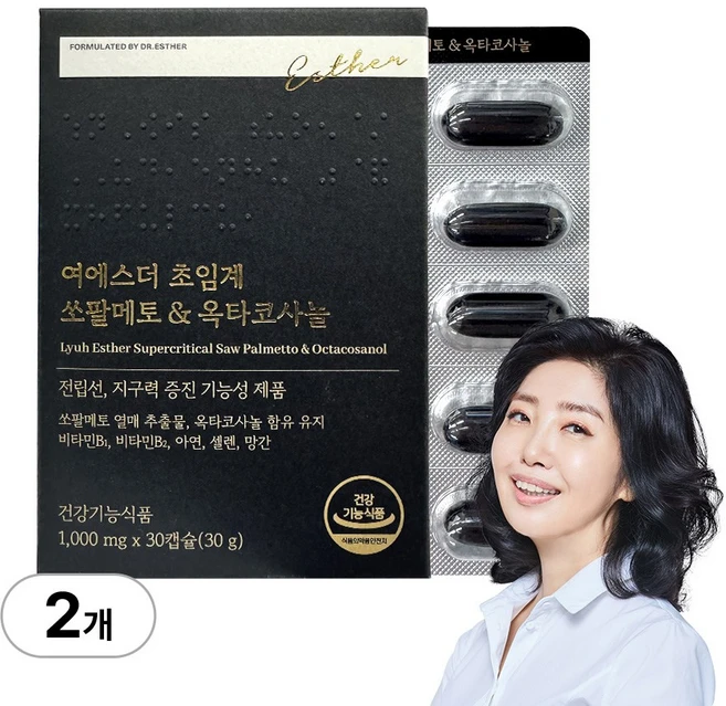 [본사직영] 여에스더 초임계 쏘팔메토 & 옥타코사놀 국민영양 프로젝트, 2개, 30정 - 쿠팡