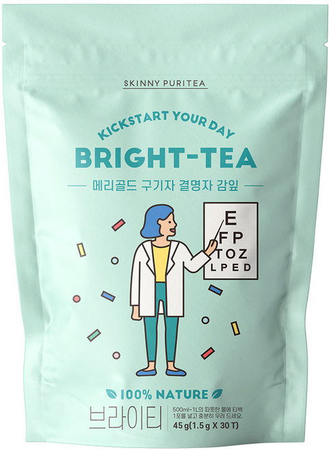 스키니퓨리티 브라이티 차, 30개입, 1개, 1.5g