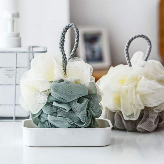 투톤 샤워볼 4개세트 목욕 타올 바디스크럽 저자극 거품 샤워타올 N861, 단품, 1개, 1개입