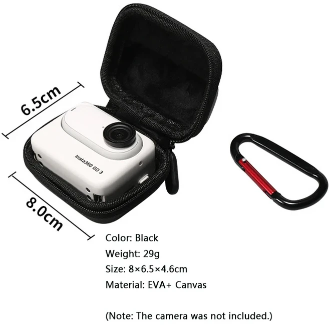 카메라 액세서리용 미니 보관 가방 휴대용 케이스 핸드백 보호 상자 Insta360 GO 3S, 02 Insta360 B, 1개