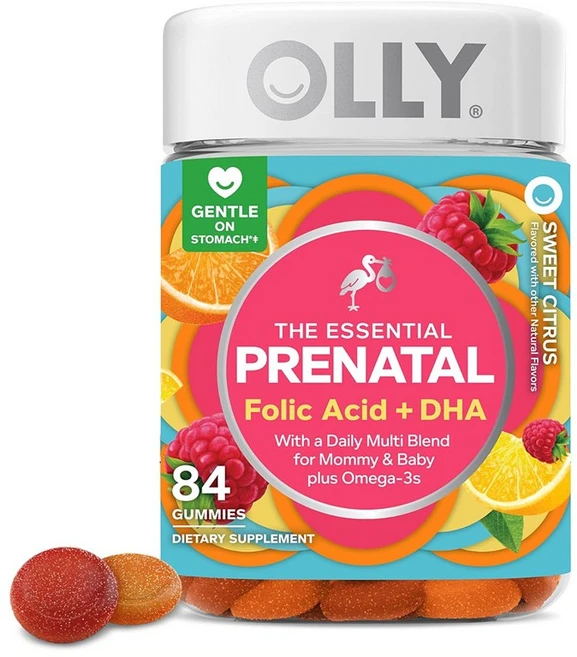 올리 OLLY - 에센셜 프레나탈 멀티비타민 구미, 1개, 42회분 - 쿠팡