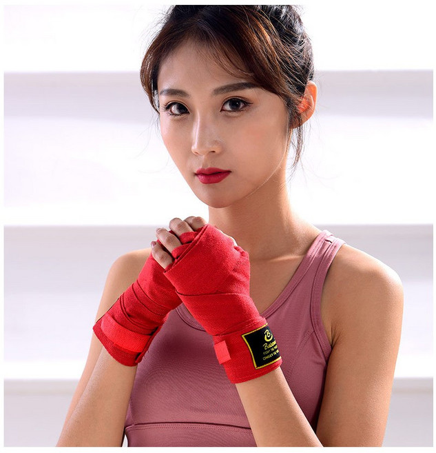 마켓머큐리 격투기 권투 복싱프로 핸드랩, 레드, 2개