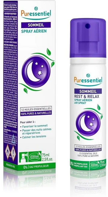 Puressentiel 퓨어에센셜 슬립 앤 릴랙세이션 에어리얼 스프레이, 2개, 75ml - 쿠팡