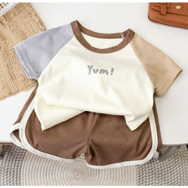 아짱 아동복 유아 얌 상하복 여아 남아 여름 상하세트 등원복 등원룩 아기 아동 키즈 아가 외출복