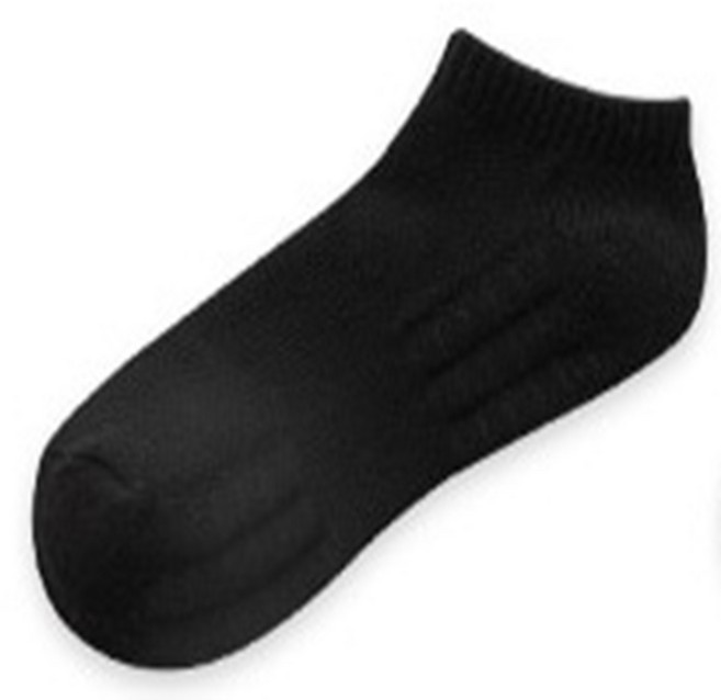 W.fox 남성 스포츠 쿠션 양발, 3개, 블랙