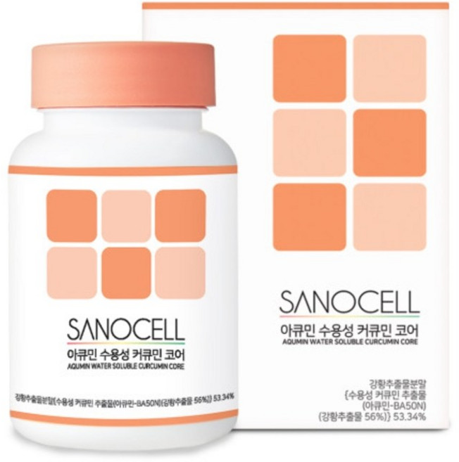 사노셀 아큐민 수용성 커큐민 코어, 8개, 30정