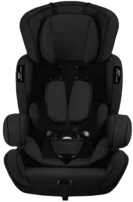 歐洲兒童汽車安全座椅 9個月-12歲 寶寶椅 嬰兒座椅, 1個, 純黑:一個