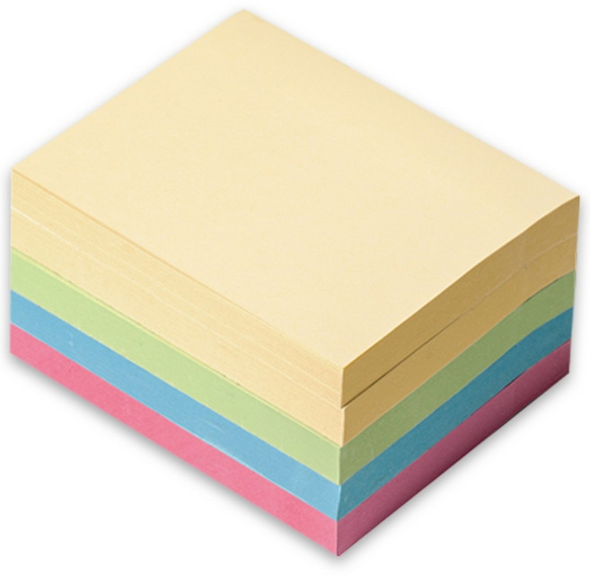 요랜드 파스텔 점착메모지 101 x 76mm, 혼합색상, 1개
