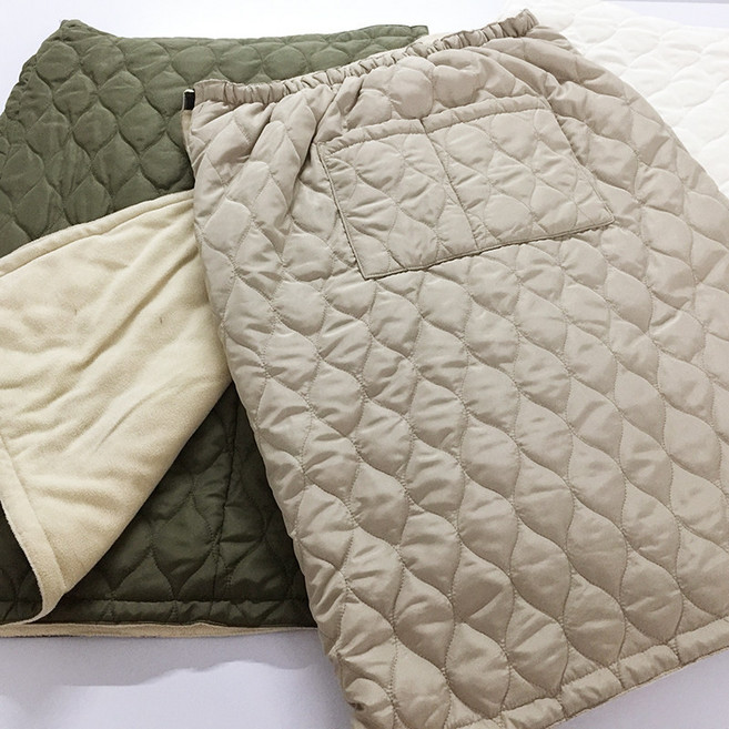 패딩 랩 스커트 골프 방수 포켓 주머니 호주머니 등산 방한 보온 야외 촬영 겨울 캠핑 교복