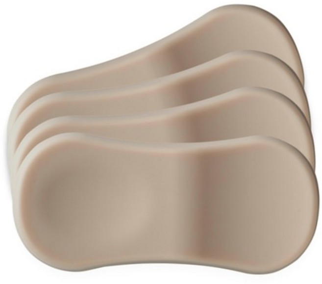 디아르 플래티넘 실리콘 수저 받침, sand beige, 40개
