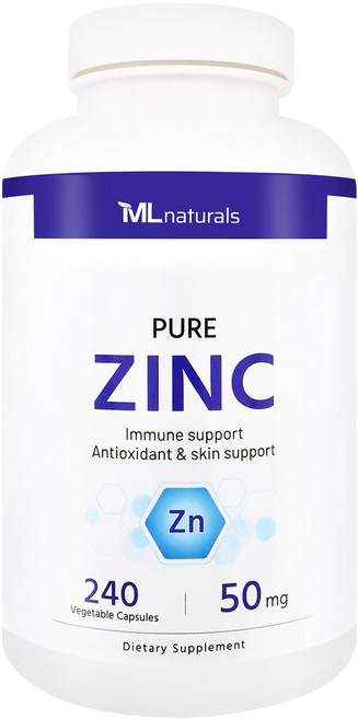 [미국빠른직구] 마이라이프 내추럴스 퓨어 징크 아연 50 mg, 240정, 1개