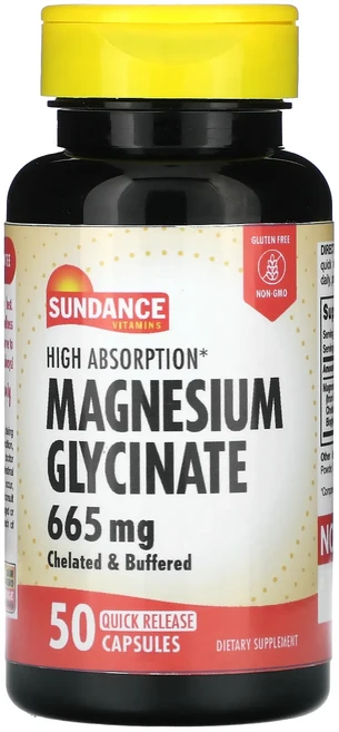 Sundance Vitamins 고흡수 마그네슘 글리시네이트 665mg 빠른 방출 캡슐 50정, SundanceVitamins고흡수마그네슘글리시네이트6, 1개 - 쿠팡