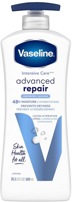 바세린인텐시브케어 어드밴스드 리페어 힐링 모이스처 로션, 600ml, 1개 - 쿠팡