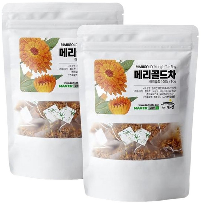 늘해찬 볶은 메리골드차 마리골드 허브차 100티백, 50g, 100개입, 1개