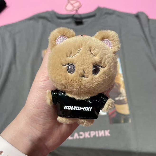 blackpink 玩偶 鑰匙扣, 1個, 棕色不帶盒