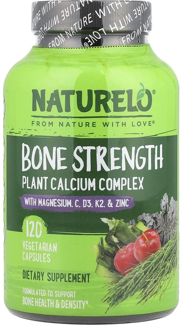 네츄렐로 본 스트렝스 식물성칼슘 마그네슘 비타민 컴플렉스 캡슐 NATURELO Bone Strength, 6개, 120정 - 쿠팡