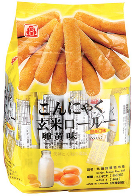 北田 蒟蒻糙米捲, 1個, 蛋黃, 160g