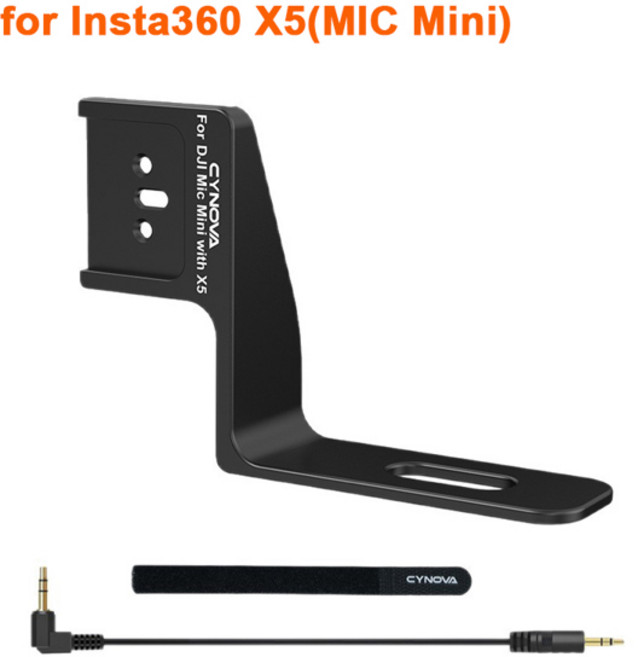 Insta360 X5X4X3X2 카메라 DJI MIC 미니 RX 수신기 어댑터 알루미늄 합금 브래킷 확장 홀더 세트 액세서리, [02] for X5