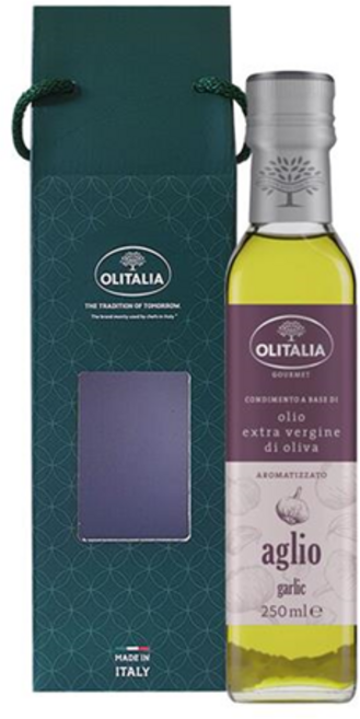 올리타리아 올리브유 레몬 트러플 바질 마늘 발사믹식초 향미유, 09.갈릭 올리브유250ml+상자