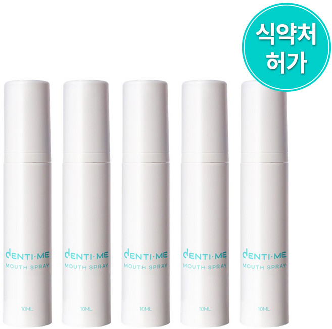 덴티미 무알콜 구강스프레이 마일드, 5개, 10ml