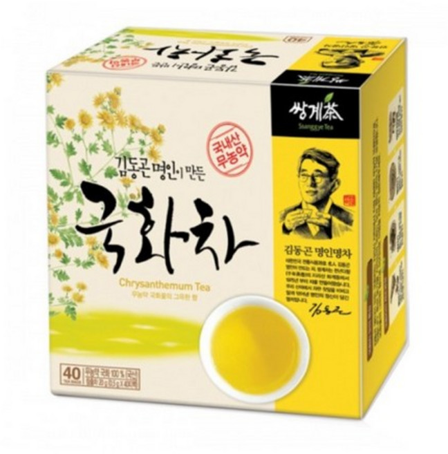 쌍계제다 김동곤명인 국화차 40티백, 500mg, 40개입, 1개