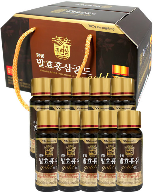 광동 발효 홍삼 골드 100ml x 10병, 10개