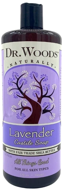 [Dr. Woods] 캐스틸 솝 위드 페어 트레이드 시어 버터 라벤더 946 ml, 1개, 946ml - 쿠팡