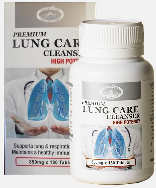 네이쳐스탑 렁 Lung Care Cleanser 850mg 180캡슐+프로폴리스스프레이30ml x2개 증정, 180정, 1개