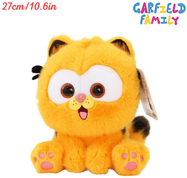 14세이상 가필드 고양이 애니메이션 플러시 귀여운 가족 Odie 박제 Kawaii 만화 인형 선물, N