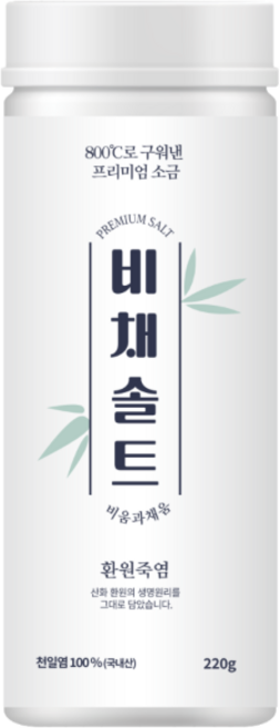 비채솔트 용융소금 죽염 분말, 1개, 220g