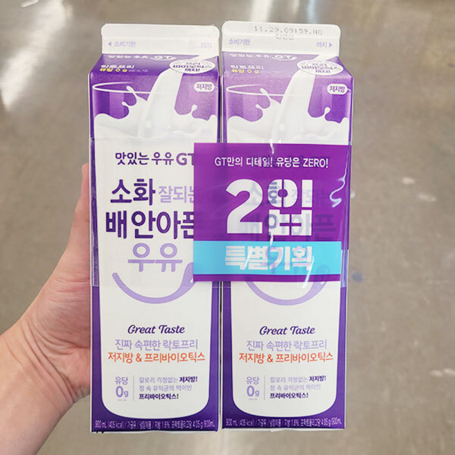 남양 맛있는 우유 GT 소화 잘되는 배안아픈 우유 진짜 속편한 락토프리, 단품, 900ml