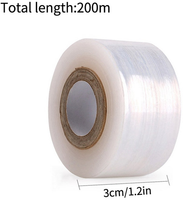 PE 접목 테이프 필름 자체 접착 휴대용 정원 나무 식물 묘목 용품 CM 4CM, S2, 1개