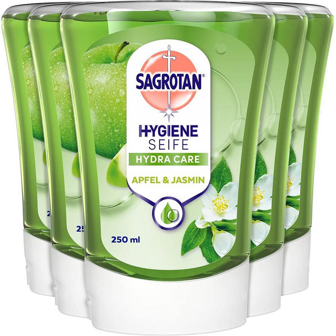 사그로탄 데톨 노터치 애플 자스민 핸드워시 리필, 5개