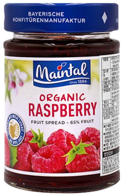 마인탈 사과즙으로 만든 유기농 라즈베리잼, 200g, 1개