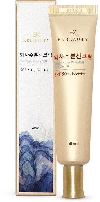 이케이뷰티 화사수분선크림 강력 자외선차단 미백 주름 3중 기능성제품 피부건조방지 무파라벤 천연제품, 40ml, 1개