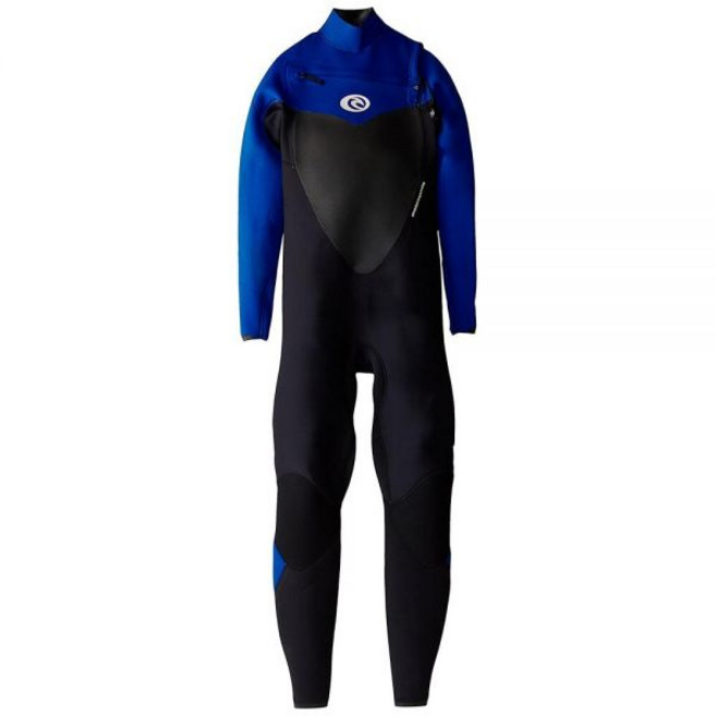 Rip Curl 여성용 3/2mm 플래시 밤 가슴 지퍼 수트 8T 블랙/블루