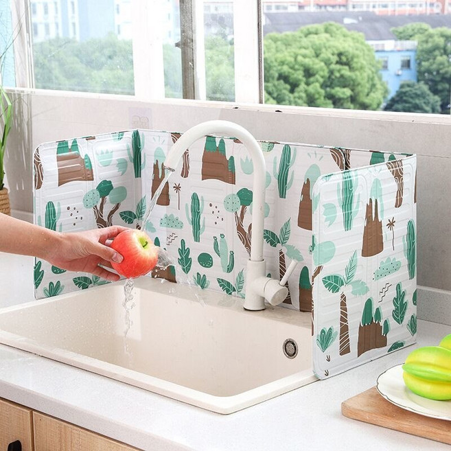 홈니드 주방기름 튐방지 가드 1+1 가스렌지 인덕션 하이라이트 오염 가림막, 2개