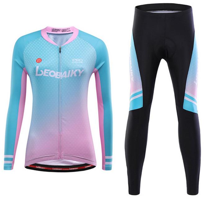바이크랩 여성용 자전거의류 라이딩복 긴팔 상하의 세트 LBFL19-01