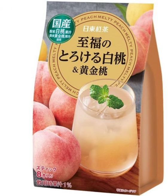 일본 닛토 홍차 복숭아 파우더 스틱 8개입 3팩 487505, 기본