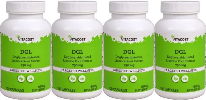 비타코스트 DGL 감초 뿌리 추출물 750mg, 100정, 4개 - 쿠팡