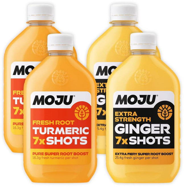 Moju 모주 엑스트라 바이탈리티팩 강황+진저, 4개, 420ml
