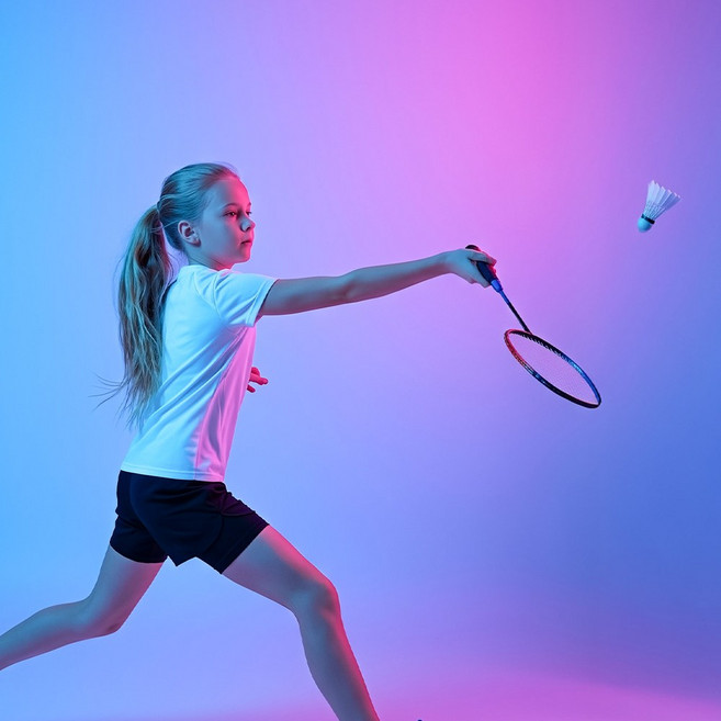 스페이드랩 주니어 초등학생 배드민턴 라켓 풀카본+ 케이스, 1개, 스매시 에이스 프로