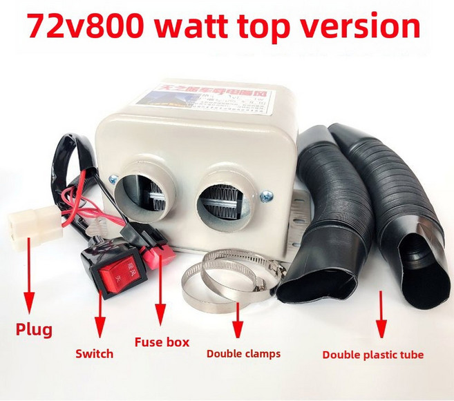 전기 세발 자전거 히터 자동차 장착 48V 60V 72V 난방 차량용 배터리