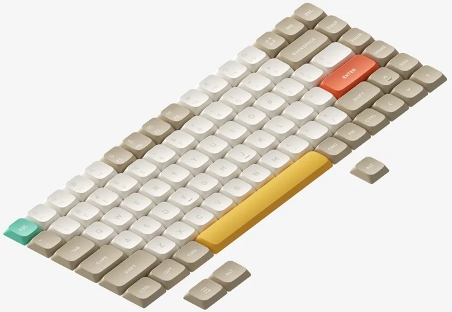 NuPhy nSA 프로필 Shine-through PC 키캡 투명 로우 프로파일 AIR75/AIR75 V2/AIR96용 에어 시리즈에 적합, 04 COAST Dawn