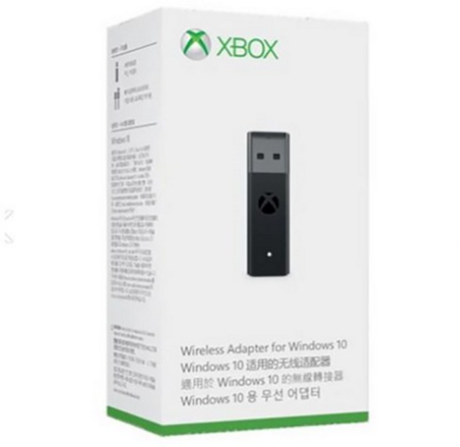 엑스박스 리시버 컨트롤러 신형 4세대 XBOX 엑박 패드 어댑터 윈도우10, 1개, 정품 벌크 포장